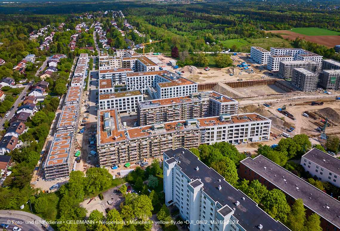 09.05.2023 - Baustelle Alexisquartier und Pandion Verde in Neuperlach